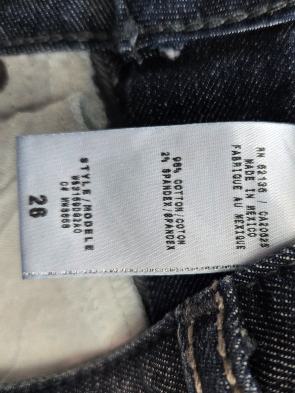 Guess Vintage Y2K Distressed Women's Foxy Flare Leg Blue Jeans Size 26×33.5 - Picture 12 of 13